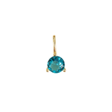 Collier superposé avec charms pierre de naissance Clara