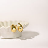 tear drop gold filled minimal earring