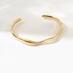 gold cuff bracelet pvs stainless steel