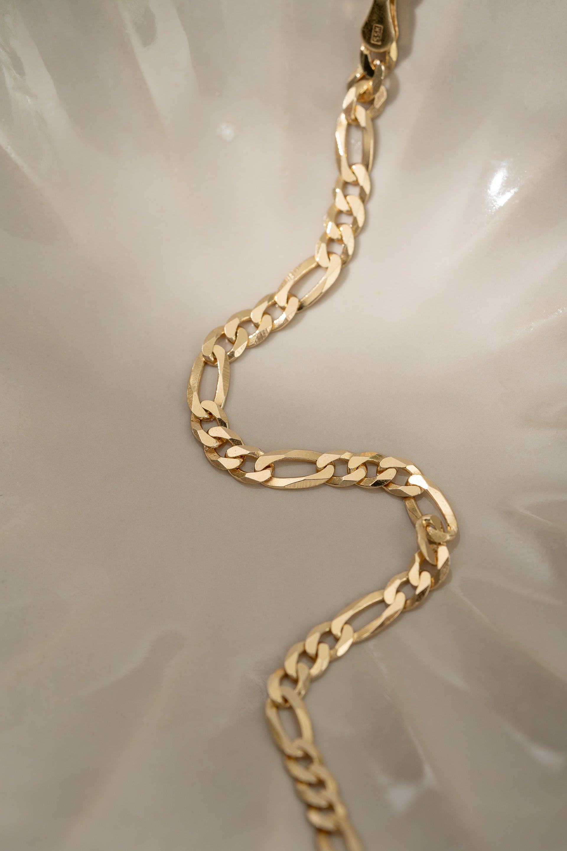 gold figaro bracelet chain