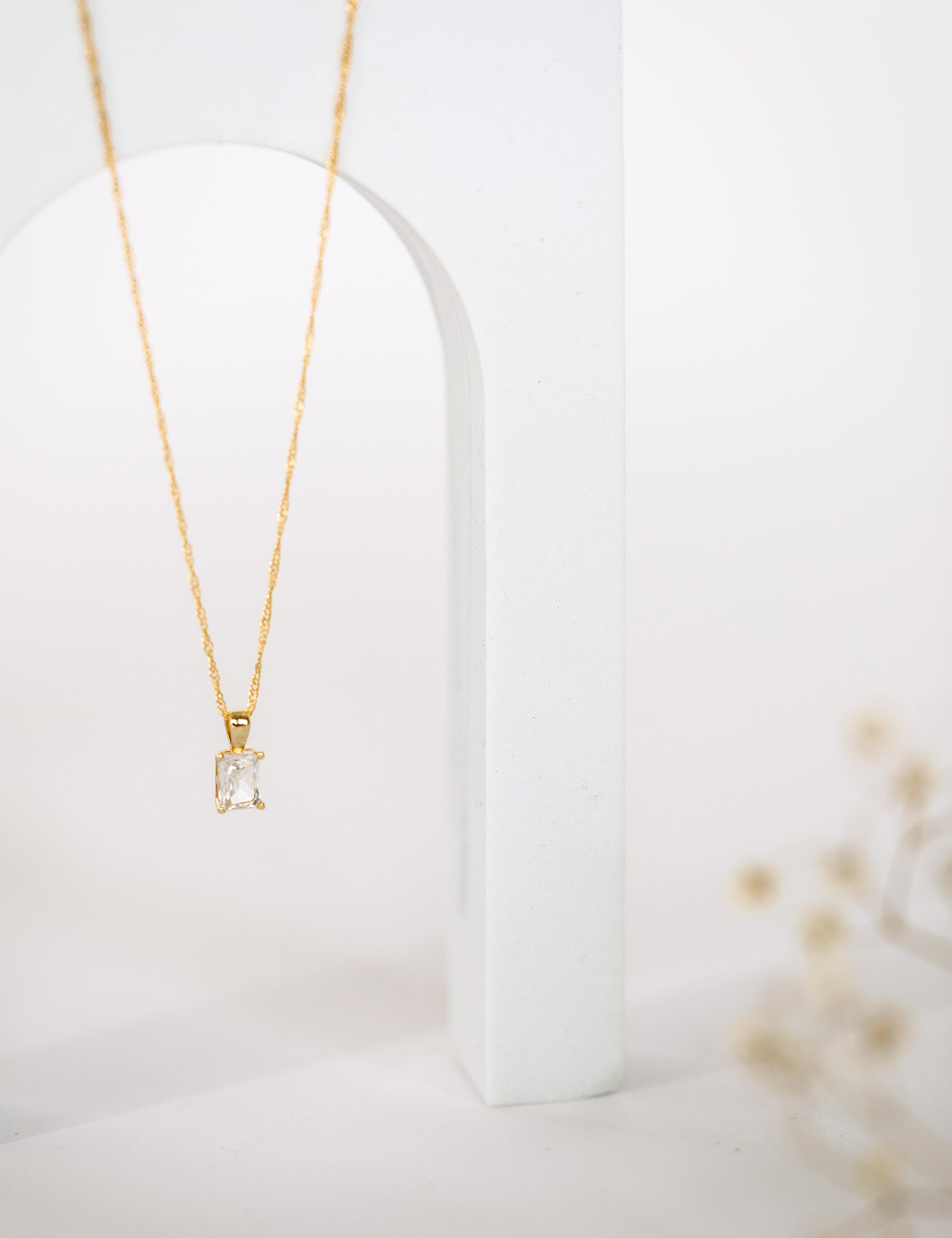 14kt gold filled diamond necklace 