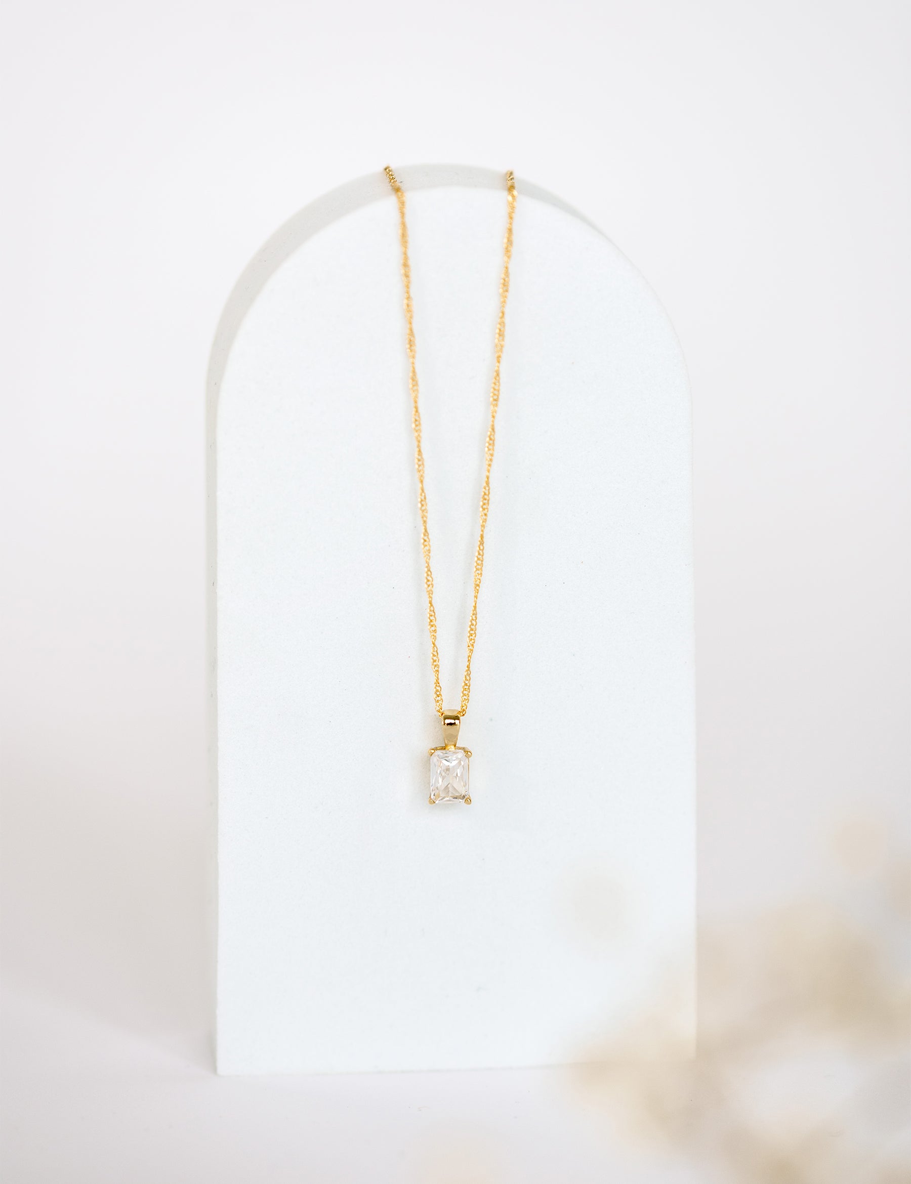 18" singapore diamond 14kt gold filled necklace
