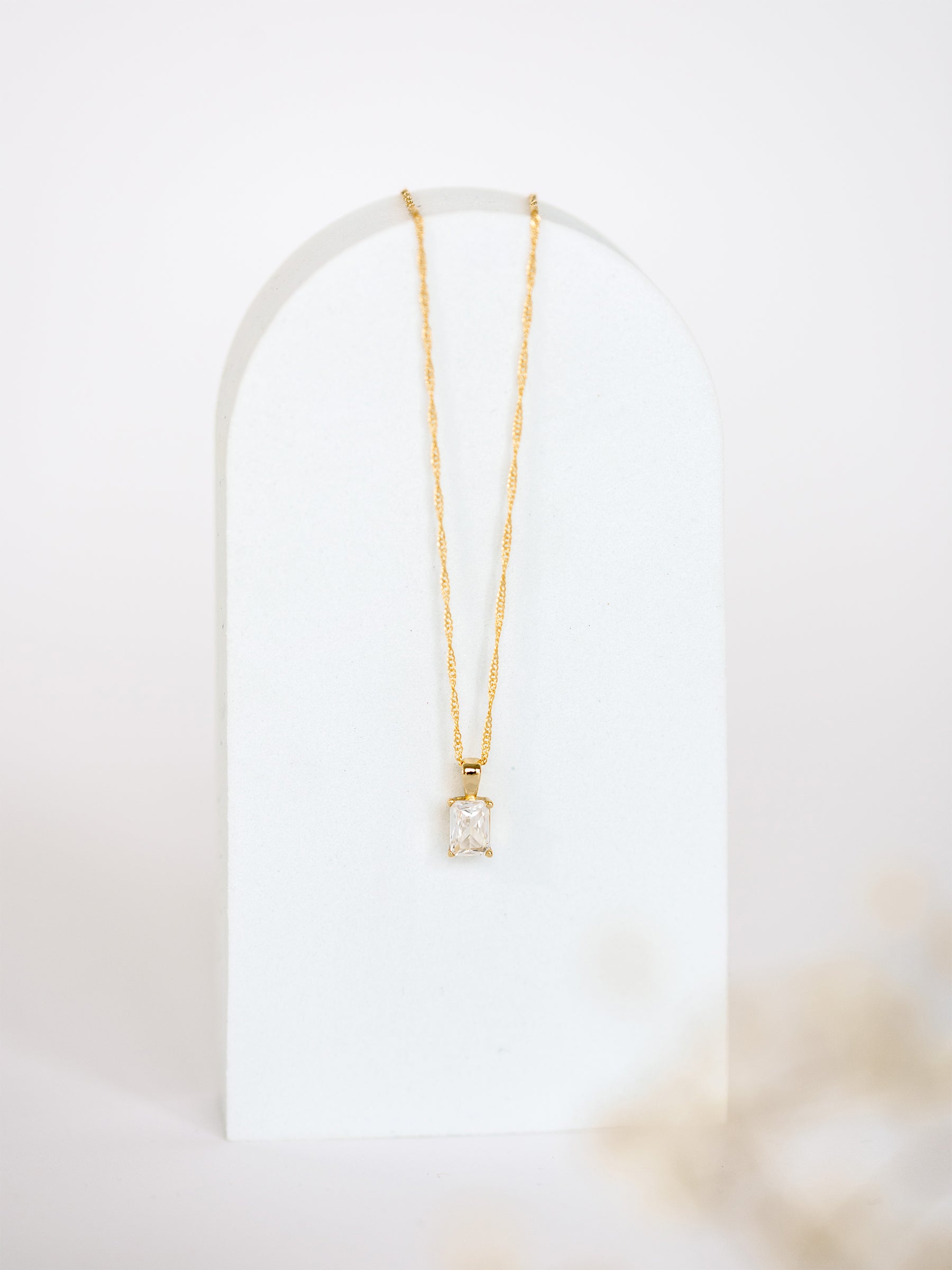 18" singapore diamond 14kt gold filled necklace
