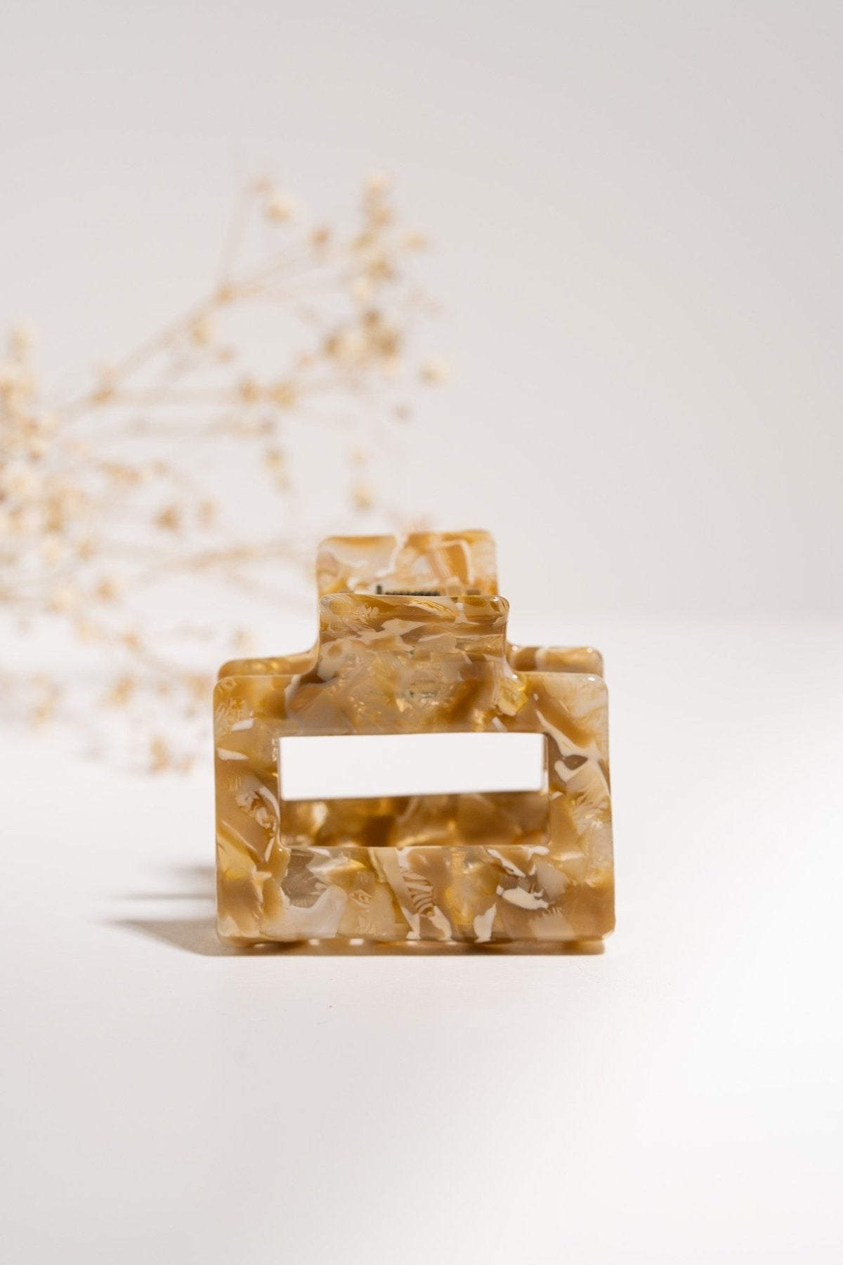 brown caramel hair clip