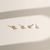 Gold filled diamond earrings