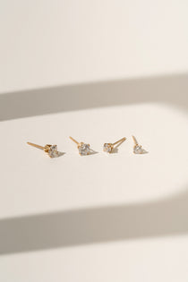 Gold filled diamond earrings