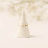 Gold filled wave ring woman